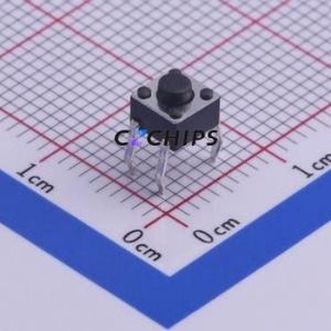 TS-1009-03826 Tactile Switch Through hole-4P,4.5x4.5mm Switch Single Pole Single Throw Round Button Through Hole 4.5mm - Product Image 1