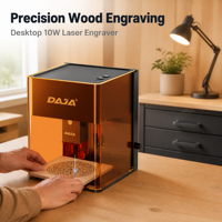 Grabador Láser Portátil DajaDJ6pro de 10W con Enfoque Automático, Máquina de Marcado Láser con Control por Aplicación para Windows y Mac, para Madera, Hojas y Metal Pintado