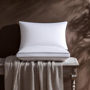 Juego de 2 <span class=keywords><strong>Almohadas</strong></span> de Plumas de Lujo Tamaño <span class=keywords><strong>King</strong></span>, Rellenas de Plumón de Ganso, Suaves y Esponjosas, con Soporte para Dormir de Lado o Boca Arriba, 20x36 Pulgadas - Product Image 5