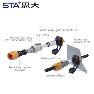Connecteur Audio Professionnel Powercon 3 Broches XLR 20A 500V Prise de Câble Étanche IP67 pour Montage sur Panneau Châssis Prise d'Alimentation Haut-Parleur - Product Image 3