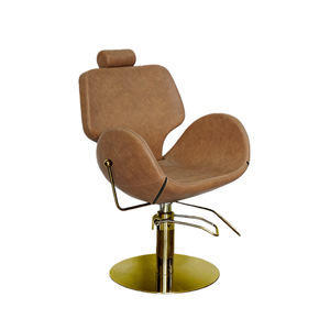 Fauteuil de Salon de Luxe Inclinable pour Femme avec Repose-Pieds Doré Autonome, Design Coquille, Idéal Maquillage, Cils, Tatouage – Vente Directe Usine - Product Image 5