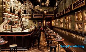 Design d'intérieur de <span class=keywords><strong>bar</strong></span> classique, mobilier de salon moderne de type <span class=keywords><strong>speakeasy</strong></span>, comptoir de <span class=keywords><strong>bar</strong></span> en bois, canapé et fauteuil vintage pour salon - Product Image 3