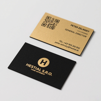 Personalizzazione Biglietti da Visita di Alta Qualità Stampa su Cartoncino Nero Effetto Soft Touch con Design a Caldo