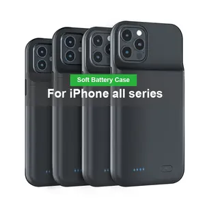 6800mAh 전화 배터리 충전 케이스 아이폰 15 14 13 12 11 플러스 프로 맥스 휴대용 충전기 케이스 아이폰 8 7 6 플러스 SE 2020