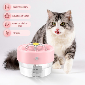 Dispensador de agua para mascotas, filtro de circulación automática de 1000Ml para gatos y perros, blanco, rosa, azul - Product Image 3