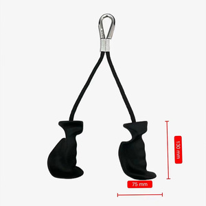 Poignée de traction haut de gamme pour fitness, entraînement musculaire, extension pectorale, accessoires de rameur dos à la croix, barre de traction pour salle de sport - Product Image 6