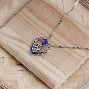 Collana con Ciondolo ZRM 'I Love You to the Moon' in Lega di Zinco con Cristallo e Catena a Serpente per Donne e Coppie, Ideale per Anniversari - Product Image 3