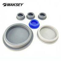 Bouchons en silicone gris MAKSEY résistants aux hautes températures, bouchons en caoutchouc flexibles, bouchons d'obturation en caoutchouc de type T, bouchons pour tubes à essai
