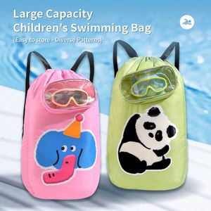 Cartoon Pattern Swimming Pool Training Equipment Storage Bag Swimming Bag <b>Drawstring</b> <b>Backpack</b> - Product Image 5
