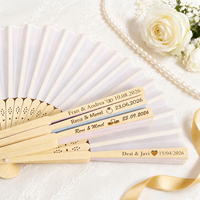 Éventails pliants en bois rustique personnalisés, gravure de nom/logo sur mesure, cadeaux pour mariage, fête prénuptiale, anniversaire