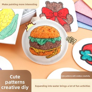 Jouets en éponge de pâte de bois à colorier faits à la main pour enfants Absorption d'eau Houle Art Craft Ensemble de jouets éducatifs - Product Image 6