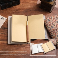 Carnet de voyage rétro à feuilles mobiles, bloc-notes, papeterie compacte et portable, planificateur créatif, cadeau pour filles, couverture en polyuréthane