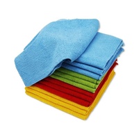 Vente en gros de chiffons de nettoyage personnalisés avec logo, 80% polyester, 20% polyamide, multicolores, 40x40cm, 250gsm, en microfibre, pour la cuisine