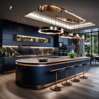 Fabricant de meubles de cuisine sur mesure, armoires de cuisine en bois massif de luxe, modernes, modulaires, haut de gamme pour hôtels et foyers