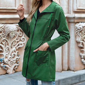 <span class=keywords><strong>Veste</strong></span> de pluie imperméable à capuche pour <span class=keywords><strong>femme</strong></span>, nouvelle collection automne/<span class=keywords><strong>hiver</strong></span>, coupe ajustée, fermeture éclair, coupe-vent pour la <span class=keywords><strong>randonnée</strong></span> en plein air - Product Image 3