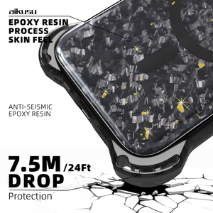 Forge coque de téléphone en <span class=keywords><strong>fibre</strong></span> de carbone pour iphone 16 14pro max aimant couverture noire pour iPhone 16pro max 13 pro max 15pro couverture de support - Product Image 3