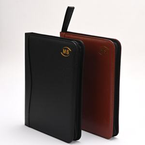 Porte-documents promotionnel pour entreprise avec logo personnalisé, organiseur A4 à fermeture éclair, bloc-notes, calculatrice, articles promotionnels d'entreprise - Product Image 4