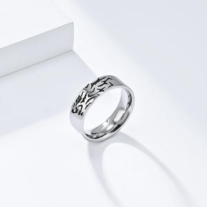 Anillos de Acero de Titanio con Tema de Animales Tigre, Lobo y Gato, Joyería Unisex para Regalo - Product Image 3