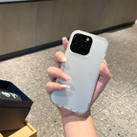 Gravure laser TPU Case Transparent Gradient Couleur Téléphone Shell Couverture Antichoc Boîtier pour iPhone 16