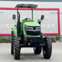 Multifunktionaler 4x4 Kompakttraktor 70 PS Reisfeld-Landwirtschafts-Dieseltraktor Hydraulischer Traktor für Ingenieurmaschinen