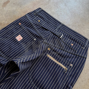 Jean <span class=keywords><strong>Homme</strong></span> Baggy en Denim Vintage à Rayures Fines Aiguille, 12 OZ, <span class=keywords><strong>Coupe</strong></span> Large Oversize, Streetwear Haute Qualité, Personnalisé Fabricant - Product Image 4