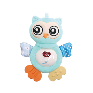Hibou apaisant électrique pour bébé 2026 Jouets en peluche interactifs bon marché pour bébé avec lumière et son - Product Image 1