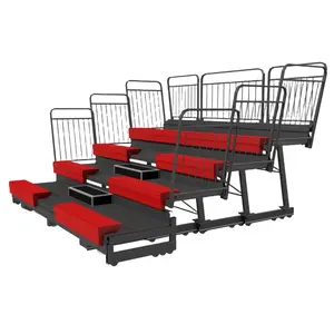 Telescopic bleachers plastic no-backrest stadium seat indoor activity sports rest chair gym bleacher