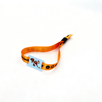 Bracelet en polyester UHF personnalisé avec impression intégrale par sublimation et étiquette RFID en PVC rigide, fourni par l'usine JXSFR1002
