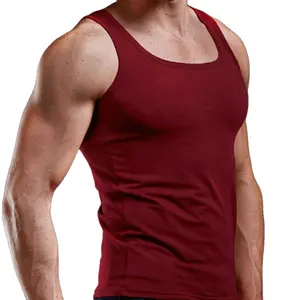 Oem Aangepaste Logo Hoge Kwaliteit Mannen Workout Stringer Bodybuilding Singlet Fitness Gym Tank Top Voor Mannen Vest