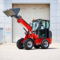 Frontlader mit geschlossener Fahrerkabine, Hydrauliksystem, Schaufel für Garten-, Landwirtschafts- und Hofarbeiten