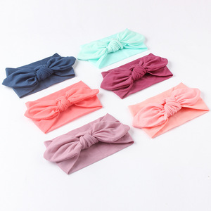 Diadema Elástica para Bebé Niña con Lazo de Orejas de Conejo, Poliéster <span class=keywords><strong>y</strong></span> Acero Inoxidable, Estilo Dulce para Niños - Product Image 4