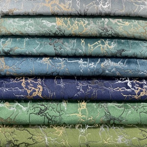 Nouveau <span class=keywords><strong>produit</strong></span> tissu de canapé 100% polyester rembourrage textile de maison tissu bronzant tissu coréen bleu marine tissu de velours hollandais - Product Image 4