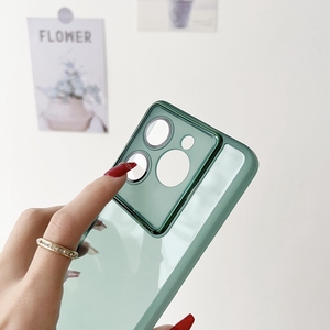 เคส TPU นิ่มป้องกันเลนส์กล้องสำหรับ Infinix GT 30 Hot 60 Pro Plus Tecno Smart 10 Pro ฝาหลังใสสีสันสดใสพร้อมกรอบชุบ - Product Image 4