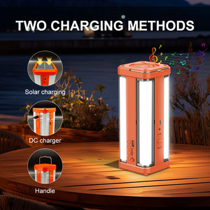 Lanterna <span class=keywords><strong>Solare</strong></span> da Campeggio Ricaricabile con Gancio Telescopico, Luce d'Emergenza Portatile per Tenda - Product Image 6