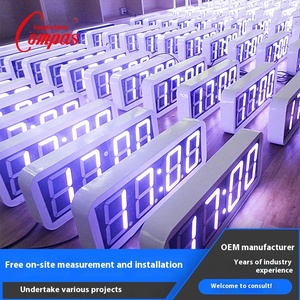 Thiết kế hiện đại bệnh viện tiêu chuẩn Đồng hồ kỹ thuật số NTP thời gian hiệu chuẩn cho sân bay ga tàu điện ngầm cung cấp - Product Image 2