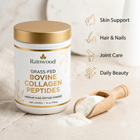 Collagène en poudre de bovins nourris à l'herbe, peptides de collagène pour la peau, les cheveux, les ongles, le soutien articulaire, complément beauté, en vrac, OEM, marque privée