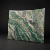 Revêtement mural en pierre souple Liuchuan Green Texture MCM, panneau de carrelage en quartz souple, style moderne classique, pour salon, intérieur et extérieur