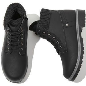 حذاء برقبة مستديرة جديدة للرجال من الجلد في الكاحل حذاء برقبة يومي غير رسمي ورخيص ولطيف - Product Image 4