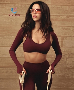 Neuer Sport-BH mit tiefem Rückenausschnitt, atmungsaktive Fitnesskleidung für Damen, individuelles Yoga-BH-Set - Product Image 4