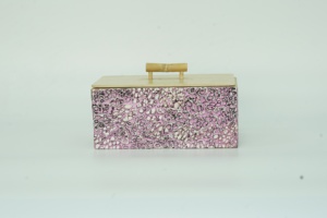 กล่องแล็คเกอร์ครึ่งหรูหราที่เก็บของตกแต่งทำมือสำหรับบ้านหรือสำนักงาน - Product Image 2