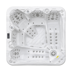 Fabricante de China Piscina de spa de acrílico al aire libre 5 personas Whirlpool portátil con 3 bombas de masaje Bañera de hidromasaje - Product Image 2