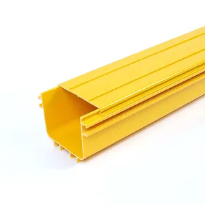 Yobest Customize Extruded PVC Duct Yellow Plastic Fiber Optical Cable Tray Equipment Cable Trunking