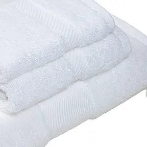 16S 32S Luxury Cotton Bathroom Towels Bath towel sets 100% Cotton Satin border hotel / spa towels