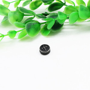 yunnique Stainless Steel Cylindrical <b>Spacer</b> Beads Retro Black For Bracelet Making Jewelry Findings 6mm GZY-WM0243 - Product Image 3