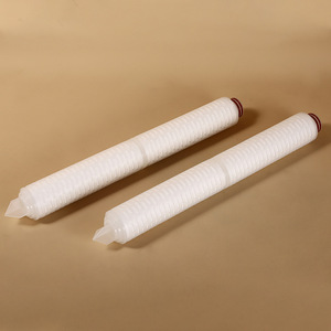 20-Inch 222 Triangular Tip Microporous Pleated Filter Cartridge Polypropylene Wastewater Filter Industrial Medical Chemical Use - Product Image 2