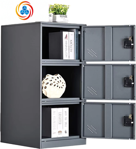 Casillero Vertical Pequeño de Una Sola Capa MECOLOR con Cerradura, 2 o 3 Compartimentos de Almacenamiento para Empleados, Hogar, Oficina, Escuela, Niños - Product Image 1