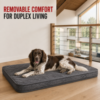Matelas orthopédique pour chien Duplex Upper Lounge avec matelassage durable et housse imperméable amovible