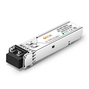 6COM 1.25G Sfp DDM LC MMF 850nm 550m Compatível para Cisco, Ubiquiti, Netgear, D-Link, Supermicro, Mikrotik