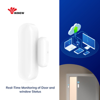 Alarme antivol intelligente sans fil LoRaWAN pour porte et fenêtre, mini moniteurs de sécurité, capteur de porte magnétique LoRa avec télécommande