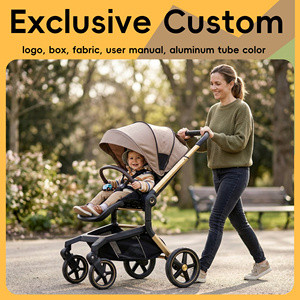 Baby Buggy <strong>3in1</strong> Stroller Car Seat Aluminum Alloy Frame Foldable Design Anti-slip Surface <strong>Pram</strong> for Infant Toddler KingKong 20KG - Product Image 1